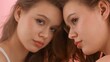 © kinomaster - Woman Looking at Herself in the Mirror Reflection Image