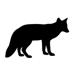 Leinwandbilder - Download high resolution fox silhouette vector image for free use in graphic design projects now