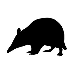 Poster - Find black anteater silhouette vector image for animal lovers and graphic design projects online