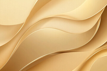 Poster - Abstract Gold Waves Background, Elegant, Sophisticated, and Serene with Subtle Textures