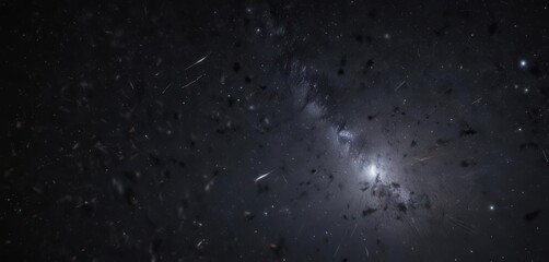 Wall Mural - twinkling stars scattered across a deep black galaxy , universe, constellations