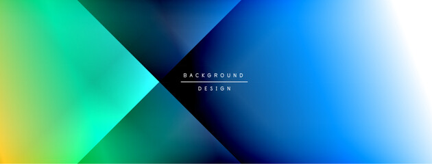 Fototapete - Abstract gradient background. Vivid colors blend, creating dynamic visual effect. Minimalist text overlay present.