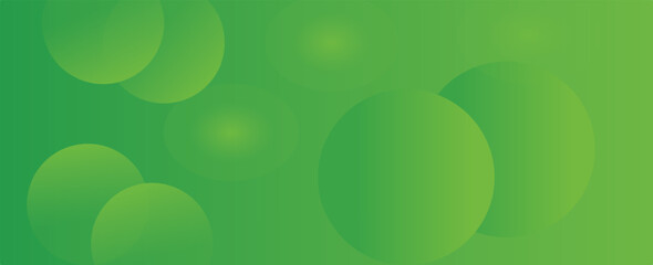 Poster - Abstract green background with circles. Dynamic shapes composition. Vector eps 10