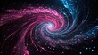 © BokehBox - A swirling vortex of pink and blue energy with sparkling particles against a dark background.