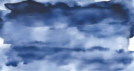 Poster - Abstract watercolor art featuring soft blues and texture for modern graphic design and artistic backgrounds