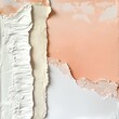 © Shehroo Time - Peach and White Layered Paper with Subtle Texture