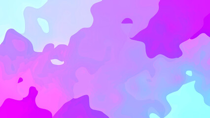 Poster - Abstract fluid and flowing shapes with vibrant colors of purple pink and blue creating an artistic and modern background suitable for various design projects