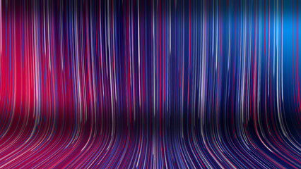 Poster - Abstract background with flowing colorful light streaks creating a dynamic and elegant visual for modern design and digital content.