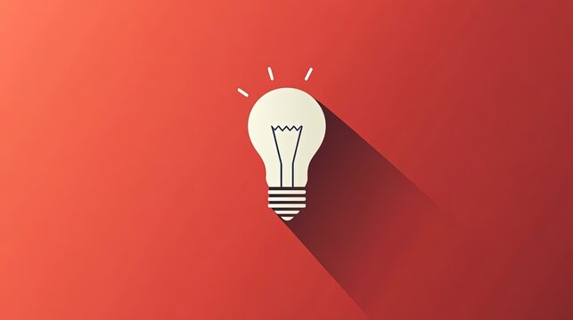 Flat-style icon of a lightbulb representing ideas cente