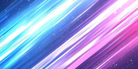 Aufkleber - Abstract dynamic background with vibrant colored glowing light streaks forming a modern artistic design with particle effect