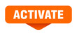 © BHM - activate sticker. activate sign on transparent background