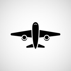 Poster - Modern airplane aviation icon desidn, Flight transport symbol. Travel illustration