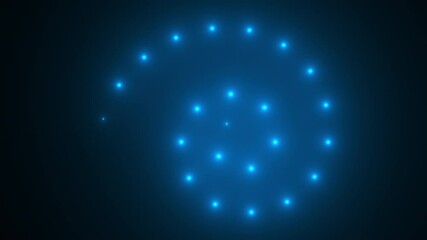Poster - Abstract spiral lights. Computer generated 3d render