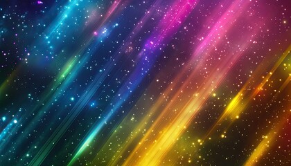 abstract background with colorful light streaks and laser beams moving rapidly in space,