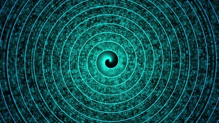 Poster - Outer Space, spiral particles. Computer generated 3d render