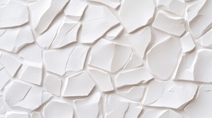 Aufkleber - Abstract white stone fragments form a textured seamless pattern