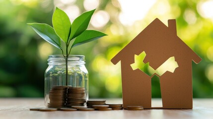 Poster - Growing investment for home ownership with plant and savings