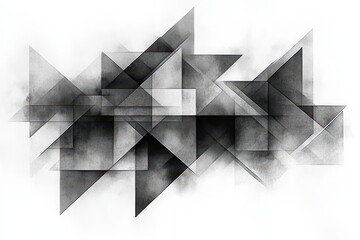 Poster - Textured geometric wall with angular shapes and varying shades of blue in an indoor setting during daylight
