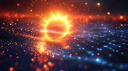 Poster - Abstract sun graphic