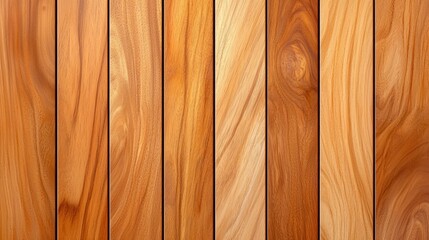Poster - Various shades of natural wood planks create a visually interesting background
