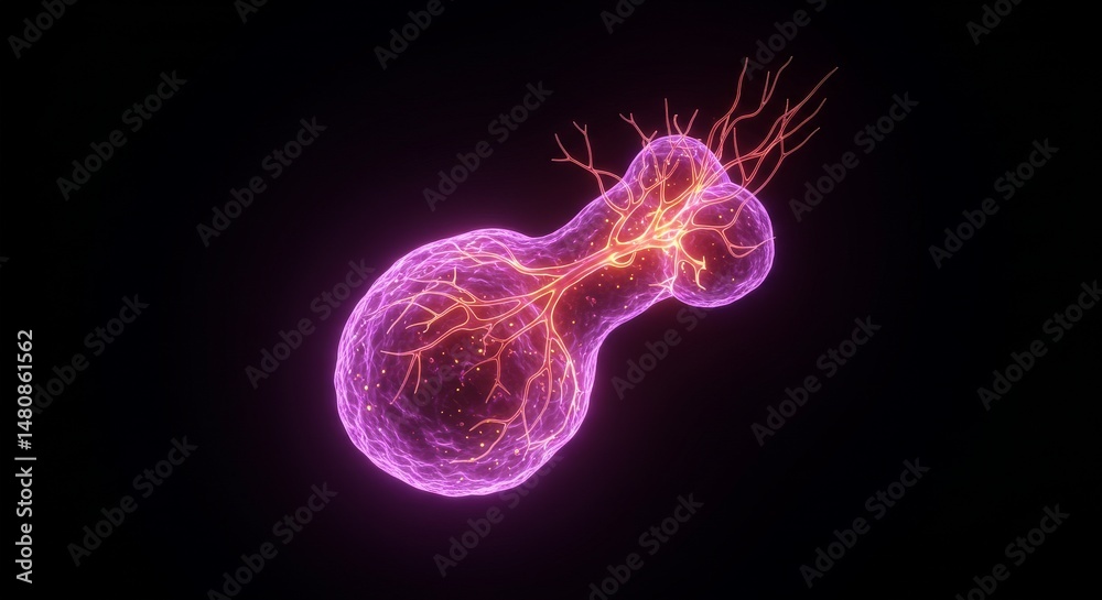 Ilustración de Stock Pineal Gland Neural Connections 3D - Intricate 3D ...