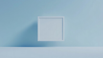 Aufkleber - Geometric Composition: Square in Blue