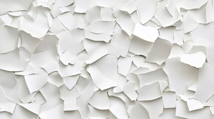 Poster - abstract white texture background cracked paint surface design element minimalist modern art white f