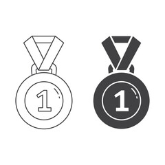 Poster - First Place Medal Vector Design.