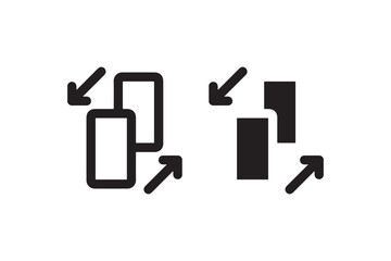 Fototapete - Screen scaling icon for responsive design Vector