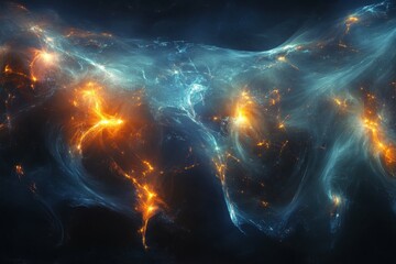 Wall Mural - Ethereal Cosmic Glow