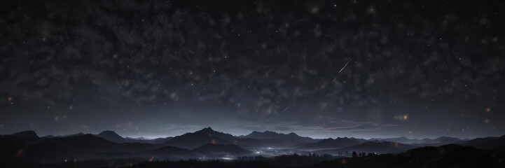 Wall Mural - Vast, star-studded midnight sky  Deep black backdrop , milky way, space