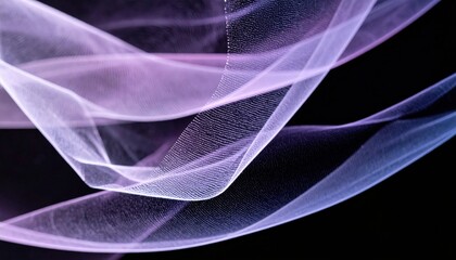 Poster - Abstract Flowing Fabric Design In Pink And Purple