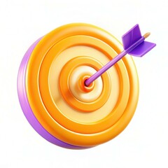 Poster - A colorful target with an arrow bullseye, symbolizing focus and achievement.