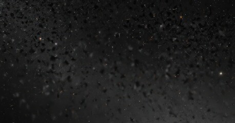 Wall Mural - Inky black canvas scattered with diamond-like stars, infinite expanse , stars, black