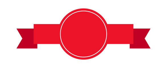Wall Mural - red label award ribbon banner design vector