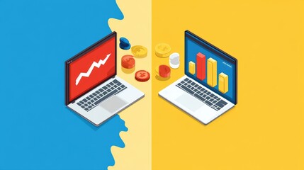 Poster - Desktop displaying AB test results of two ad creatives with engagement and conversion rate comparison