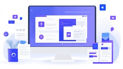 Poster - Desktop showing email drip campaign for product launch with multiple touchpoints