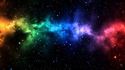 Wall Mural - colorful nebulae in deep space