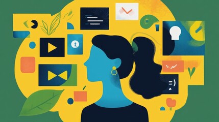 Poster - Infographic concept highlighting benefits of consistent brand promotion across channels
