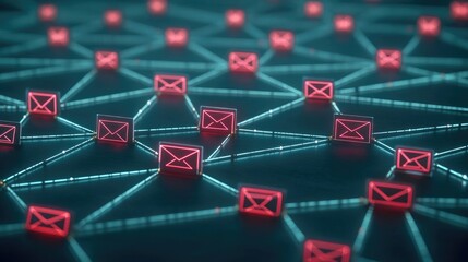 Poster - Marketing automation concept showing workflow templates, triggers, and email sequences
