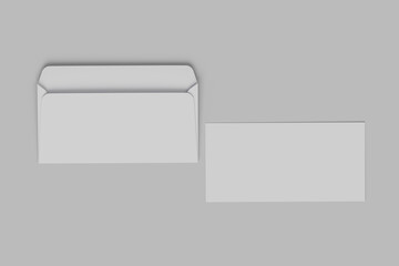 Aufkleber - Envelope Mockup. 3D Render