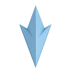 Poster - Download arrow icon vector illustration light blue color simple design element for web and mobile apps
