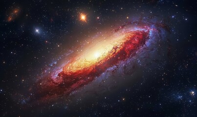 Stunning sci-fi wallpaper featuring a majestic starry sky.