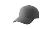 © Matt - Single gray baseball cap with curved brim, visible stitching, and ventilation holes on transparent background