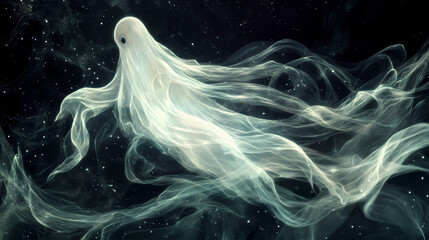 Wall Mural - hauntingly beautiful ghost