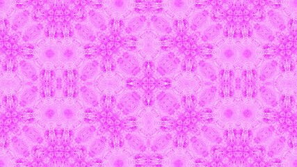 Poster - Mesmerizing pink kaleidoscope pattern artistic abstract background with geometric symmetry for creative visuals