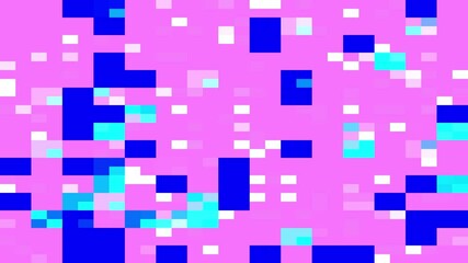 Poster - Abstract pixelated digital art background in pink blue and white colors creates modern design