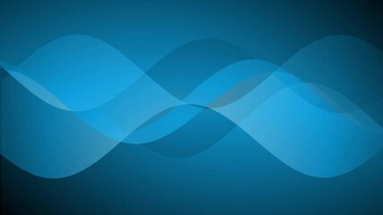 Poster - Abstract blue wave background with gradient and overlapping shapes for modern design