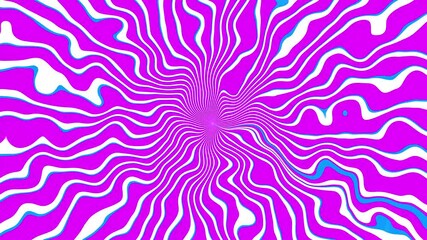 Poster - Dynamic wavy lines abstract background featuring pink and white colors with a touch of blue evoking a psychedelic and modern aesthetic