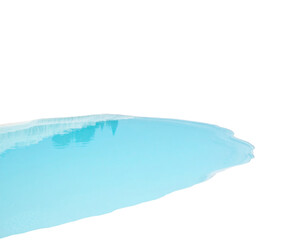 Poster - Abstract turquoise water puddle reflection
